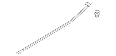 Cinto de janela para porta traseira esquerda Mazda 3 fabricante de equipamento original 2019-2020 tira meteorológica BDMT-50-670C - Imagem 1 de 3