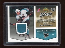 2006-07 Upper Deck MVP Jerseys #OJCS Jonathan Cheechoo / Teemu Selanne *S2957