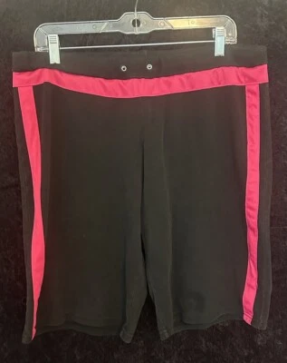 Pantalones Cortos Mujer G.W Sport Negro Rosa Algodón Spandex XL Foto 1 de 4