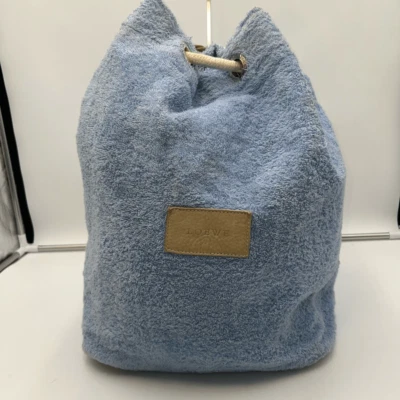 Mochila de playa náutica de tela de rizo y cuero Loewe Foto 1 de 4