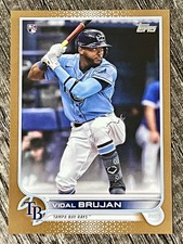 2022 Topps Series 1 Vidal Brujan #25 Gold /2022 RC Rookie Rays