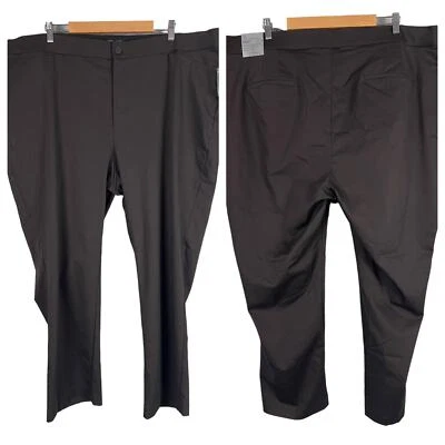 NWT CATHERINES Women's 30W Brown The Universal Dress Stretch Pant Straight Leg - Image 1 of 4