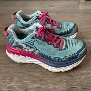 Hoka Bondi 5 Road Running Sneakers Aquifer/Vintage Indigo Size 6 - Bild 1 von 8