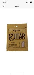 1 Set of 6 Orphee NX36 Nylon Classical Guitar Strings .028-.043 Normal Tension - Picture 1 of 5