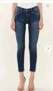 Current Elliott The High Waist stiletto Jeans blue denim ankle pant Size 28 $228 - Picture 1 of 10