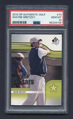 2012 WAYNE GRETZKY PSA 10 GEM-MT SP AUTH GOLF *LOW POP* SHARP PERFECT (#73) RZC - Image 1 of 3