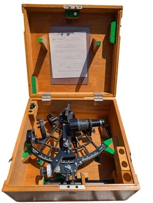 Sextante Naval Simex Mark III de Colección Hecho en Japón 1968 con Certificado Foto 1 de 4