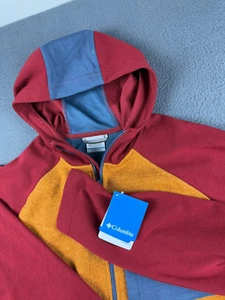Columbia Jacket Men's L Red Marley Crossing Hybrid Fleece Hooded Gorpcore NWT - Picture 1 of 13
