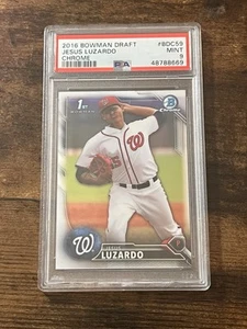 JESUS LUZARDO 2016 Bowman Chrome 1st BOWMAN! RC! PSA MINT 9 MT  PHILLIES! - Picture 1 of 2