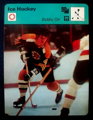 BOBBY ORR / BOSTON BRUINS 1977 SPORTSCASTER СЕРИИ 1 #102 26276 - Изображение 1 из 2