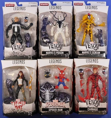 MARVEL LEGENDS MONSTER VENOM BAF JUEGO COMPLETO DE 6 FIGURAS 2018 Foto 1 de 4