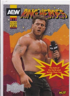 2025 Skybox Metal Universe AEW All Elite Wrestling Ring Heroes MJF #RH 11 OF25 - Image 1 of 2