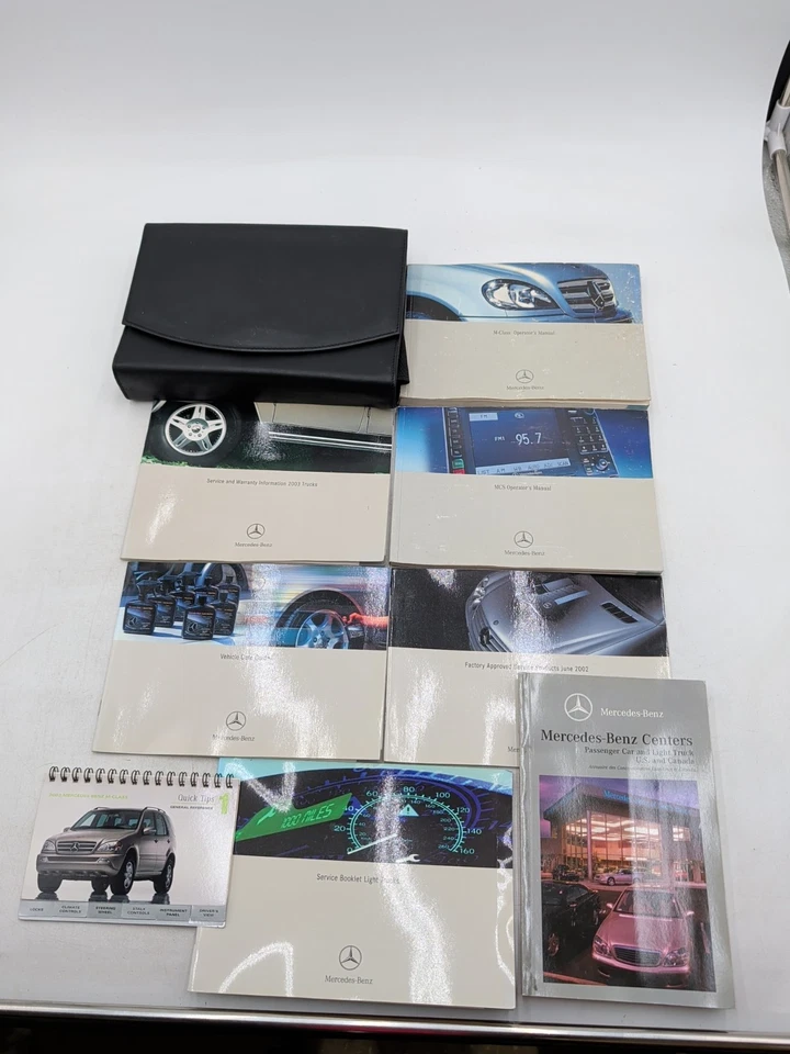 Mercedes Benz Clase M 2003 manual del propietario con estuche ML320 350 500 55AMG Foto 1 de 4