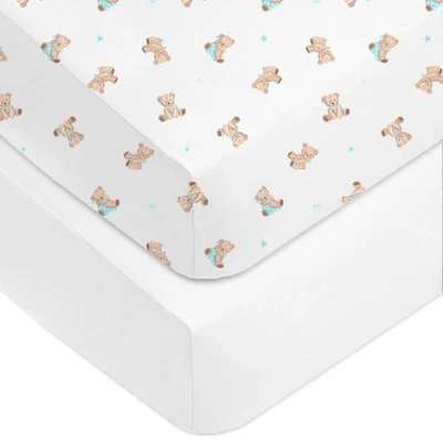 American Baby Company Fitted Crib Sheet 28 x 52, Soft Breathable Neutral 100 - Image 1 of 4
