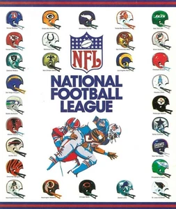 NFL Football Team Helmets Metal Sign 12X8in Vintage Old Art Print Logo - Picture 1 of 7