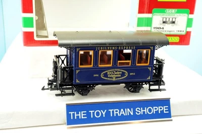 LGB 1984 JAHRESWAGEN COACH CAR. 103RD ANNIVERSARY. G GAUGE. EXC COND (LN) IB. - Image 1 of 4