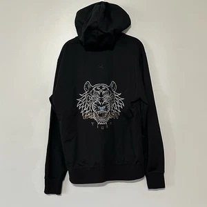 Duchun Kenzo Tiger Full Zip Hoodie Black Size XL Fast Shipping - Picture 1 of 11