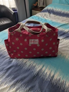 Cath Kidston Medium Red Polka Dot Zip Tote Handbag - Picture 1 of 8