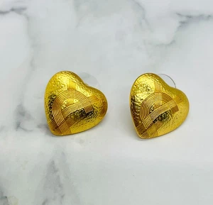 Echte YSL YVES SAINT LAURENT Vintage Herz Ohrringe - gebraucht / LY5861 - Bild 1 von 7