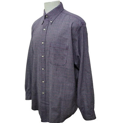 Brooks Brothers Men's Size L Geometric All Cotton Long Sleeve Casual Shirt - Image 1 of 4