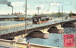 Filipinas - MANILA - Tranvía sobre Puente de España - Ed. Y.S.L. 4 - Imagen 1 de 2