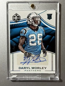 Daryl Worley Carolina Panthers Panini Limited NFL 2016 SAPPHIRE ROOKIE AUTO 1/1 - Picture 1 of 7