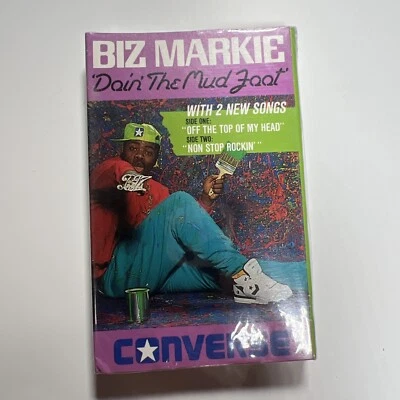 SEALED Biz Markie Doin The Mud Foot Converse Sneaker Cassette Single Tape - Image 1 of 4
