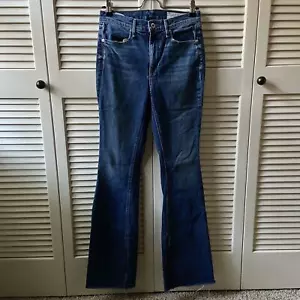 Rag & Bone Bootcut Flare Denim Jeans Pants Split Bottom Raw Hem Women's Size 25 - Picture 1 of 9