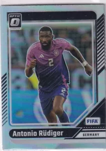 Panini Donruss Optic 2024-25 No. 145 Antonio Rüdiger Silver Prizm - Picture 1 of 2