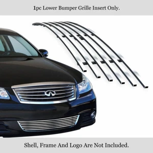 Fits 2008-2010 Infiniti M35/M45 Bumper Stainless Chrome Billet Grill Insert - Picture 1 of 7