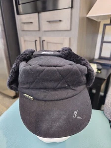 Casquette chapeau Hot Shot Gortex noir trappeur Thinsulate M/L fausse fourrure Elmer Fudd - Photo 1/11