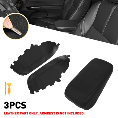Se adapta a Toyota 2013-2018 Avalon Panel Consola Cubierta Tapa Apoyabrazos y Puerta Negro Foto 1 de 4