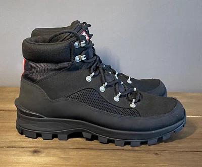 Botas de comando aisladas Hunter Explorer para mujer talla 9 negras con cordones EE. UU. Foto 1 de 4