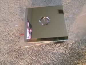 Ohne Bohren feste Platte quadratisch Wand zu Glas Klemme für Duschglas poliert Chrom - Bild 1 von 7
