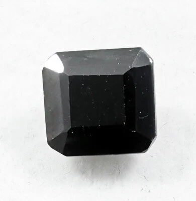 Certified 7.40 Ct Black Moissanite Diamond Princess Cut Loose Gemstones. - Image 1 of 4