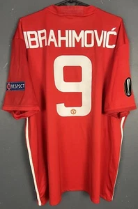 WIN IBRAHIMOVIC MEN FC MANCHESTER UNITED 2016/2017 FOOTBALL SOCCER SHIRT SIZE XL - Picture 1 of 16