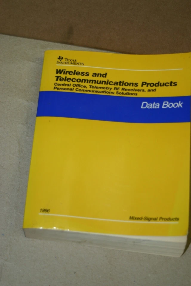 TI Texas Instruments Wireless Telecom Products RF COMM Data Book 07/1996 SLWD001 - Image 1 of 1