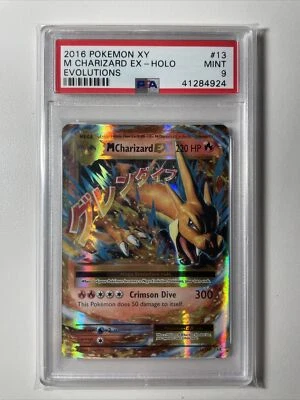 2016 Pokemon PSA 9 Mega Charizard EX Holo XY Evolutions 13/108 - Image 1 of 2