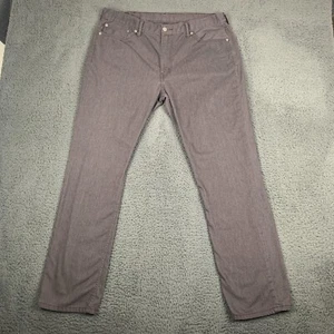 Levis 511 Mens Jeans 38x32 Slim Straight Gray Denim Soft Stretch White Tab Pants - Picture 1 of 8