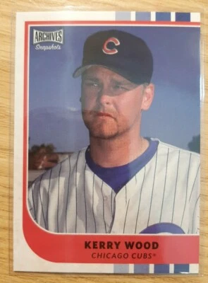 2021 TOPPS ARCHIVES SNAPSHOTS KERRY WOOD #47 CHICAGO CUBS - Image 1 of 2