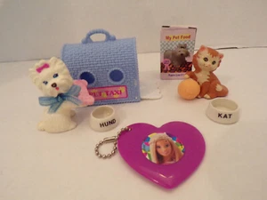 Barbie~Patrones~Vintage~1991~Pet Pals Mascotas~Westie & Calico~Juego de Taxi~Mattel - Imagen 1 de 6