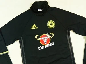 CHELSEA LONDON CARABAO ADIDAS 2016/17 TRAINING FOOTBALL SOCCER L/S TOP JACKET XS - Picture 1 of 9