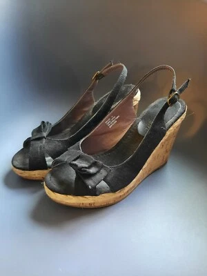 Alpargata Madden Girl Elivia Peep Toe Slingback Corcho Cuña Foto 1 de 4