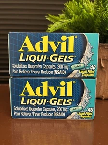 LOT OF 2 Advil Liqui-Gels 200 mg - 40 liquid filled capsules - EXP 11/2025 - Picture 1 of 2