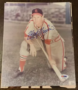 Marty Marion STL HOF dec PSA/DNA St. Louis Cardinals Signed 8X10 PHOTO Authentic - Picture 1 of 2