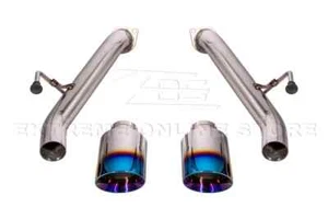 4" Dual Burnt Tips Axle Back Exhaust For 23-Up Nissan Z T304 Pair Muffler Delete - Bild 1 von 20