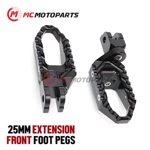 Para Kawasaki ER-6F 2006-2008 1 pulgada delanteras rebajadoras anchas Touring Rider estriberas - Imagen 1 de 10