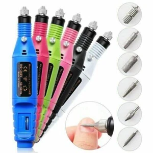 Portable Acrylic Manicure Pedicure Electric Nail File Art Drill File Machine Kit - Picture 1 of 18