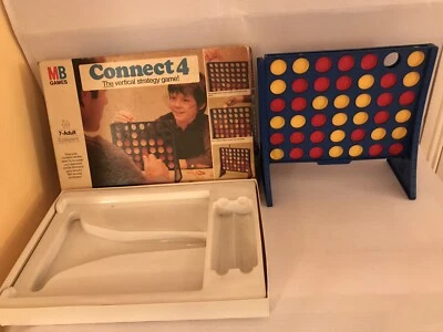 CONNECT 4 The Vertical Strategy Game MB Games Boxed Vintage 1975 - Image 1 of 4