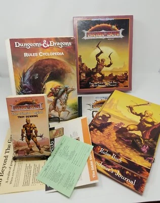 Advanced Dungeons & Dragons 2nd Edition Dark Sun Lot Rules Cyclopedia Poster TSR - Image 1 of 4
